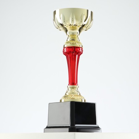 Cup 076C, award figure, gold, plastic stand, 19 x 7 x 6.5 cm.-2