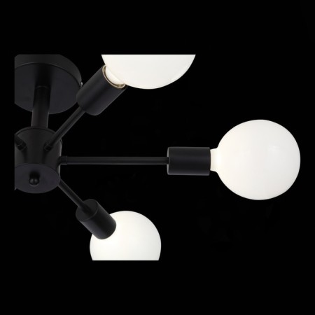 Ceiling EVOLUCE lamp. SL419.402.06. ANO. 6x60 watts, E27, 46x48x23 cm, black color-6