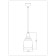 Suspended lamp 1x60W E27, size 14.5x14.5x160 cm