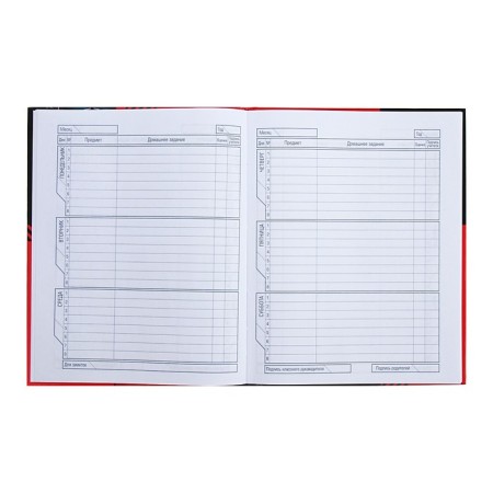 Universal diary for grades 1-11 sports cars, hard cover, glossy lamination, 40 sheets-7