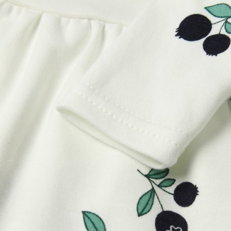 Bloom Baby Dress Blueberries with DL. Sleeve, p. 86 cm, milk-2