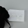 Suede bag “for you”, black, embossing, 9 × 12 cm