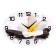 Wall clock, interior: flowers, "spa. White plumeria"
