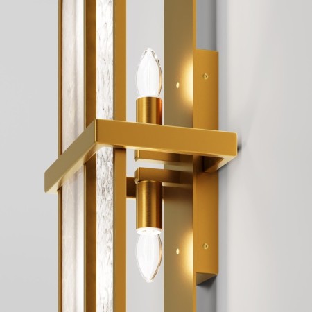 Bra Maytoni Mod099WL-02G2, E14, 2x40 W, 175x130x670 mm, brass-2