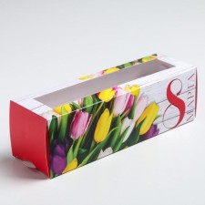 Box for Makarun, confectionery packaging 
