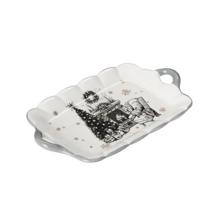 Serving share "Hugge", 23.5 × 14 × 3 cm, white color-2