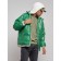 Eco -leather jacket men, size 50, green color