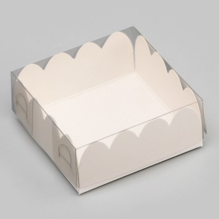 White cookie box, 7 x 7 x 3 cm-1