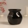 Aroma lamp ceramics "I love myself" black 7.2x7.2x7.8 cm