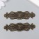Decorative element "Babylon" 2.4x10 cm S-053