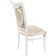 Wooden chair Mariano Buka Massive/Fabric, Milk/Beige 49x56x97 cm