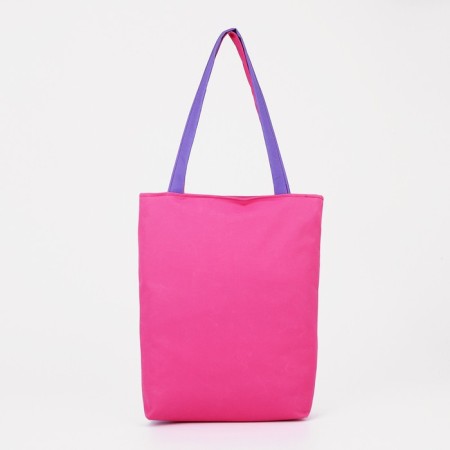 Textile bag on lightning, raspberry/lilac color-1