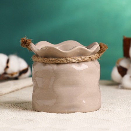 Kashpo "bag" 10x9.5cm, beige-2
