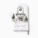 Mittens-Poskatka Magic Winter 20x28cm, Sarzha, 100% H/L, Vatin 250g/M2