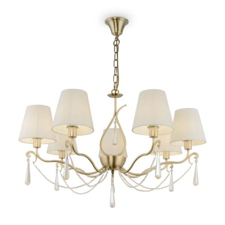Madeline chandelier, 7x40W E14, brass color