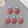 Decor for creativity tree "Heart and Heart" set of 5 pcs 5.5x3.7x0.3 cm