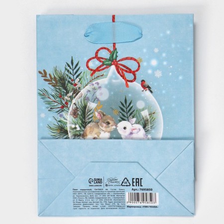 Package laminated vertical "tenderness", 12 x 15 x 5.5 cm, new year-7