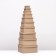Set of square boxes 10 in 1 craft, 24.5 x 24.5 x11.5 - 6.5 x 6.5 x 4 cm,
