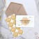 Invitation in the craft envelope for the wedding "Golden Sequins", 10 x 15 cm