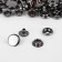 Installation button, omega (o-shaped), d = 15 mm, black nickel color