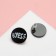 Acryl Earrings “yes/no” pusets, black and white color in silver