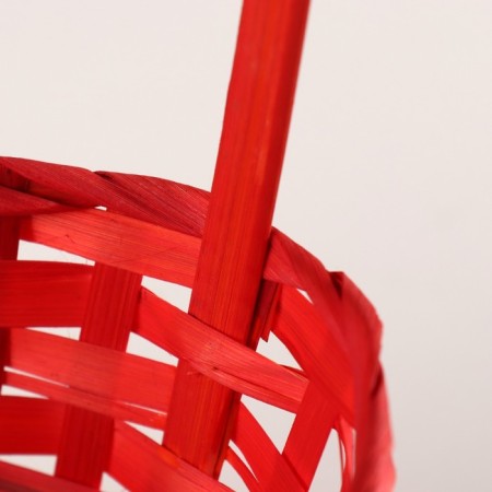 Wicker basket, 13x9x30 cm, red-2