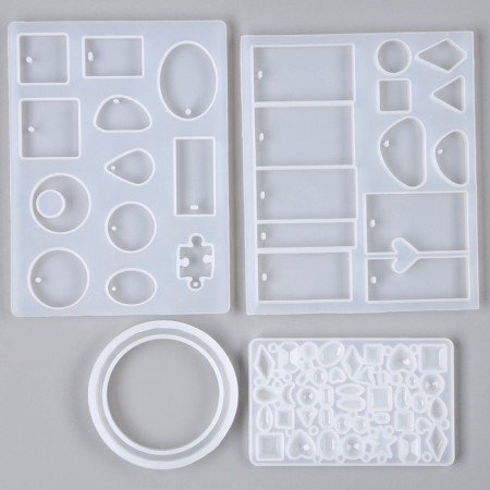 A set of silicone molds and accessories, for epoxy resin-2