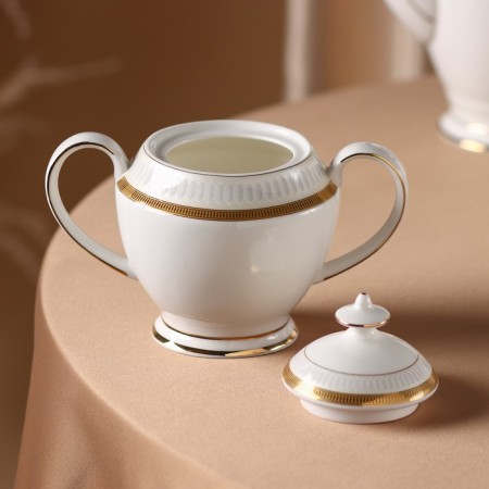 Service Porcelain Tea Louis, 15 objects: kettle 1.3 l, milkman 300 ml, sugar tower 350 ml, 6 teaspoon 160 ml-5