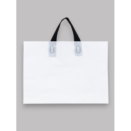 Package with a loop handle white 35 x 25 x 8 cm 80 μm