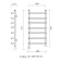 Domoterm electric heated towel rail "Stefano", 400 x 700 mm, 7 crossbars, left, chrome