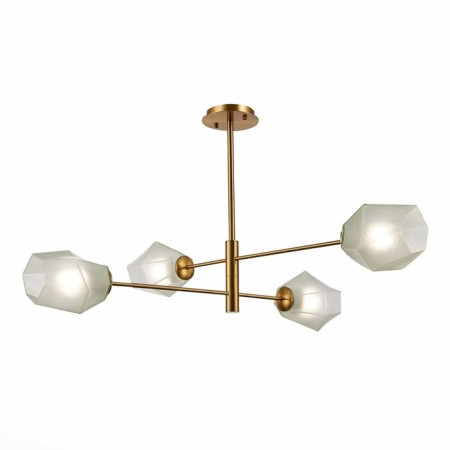 Ceiling EVOLUCE lamp. Sle205202-04. Terramo. 4x60 watts, E27, 86.5x86.5x51.5 cm, brass color