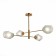 Ceiling EVOLUCE lamp. Sle205202-04. Terramo. 4x60 watts, E27, 86.5x86.5x51.5 cm, brass color