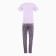 Women's set (T -shirt, trousers), lilac color, size 56