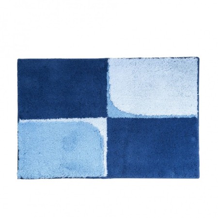 Bathroom mat QUAD Blue 60x90 cm
