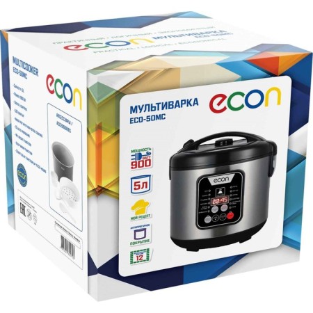 ACON ECO-50MC multicooker, 900 watts, 12 programs, 5 l, black color-1