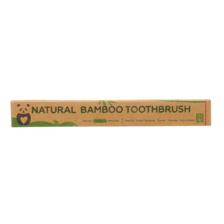Bamboo dental brush average 10 pieces, mix of flowers-11