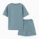 Children's costume (T -shirt, shorts), turquoise color, height 122
