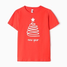 T -shirt for children, red color, height 152 cm