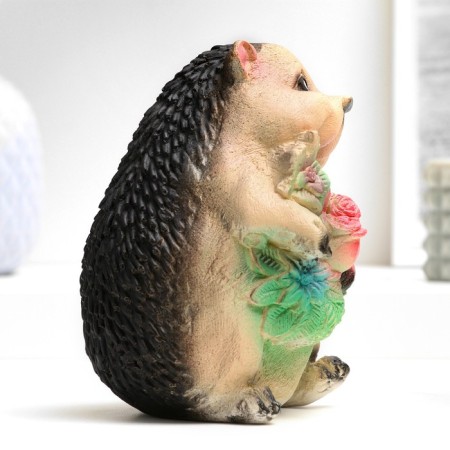 Pigger "Hedgehog with flowers" 11x11x15cm-3