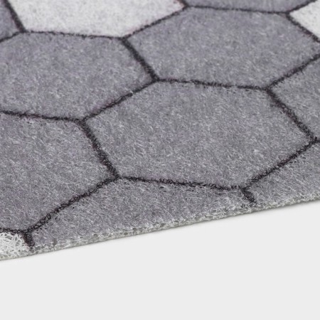 Rug -shaped muddy shares "Gamma", 60 × 90 cm, color gray color-3