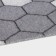 Rug -shaped muddy shares "Gamma", 60 × 90 cm, color gray color