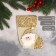 Soft suspension "sock - Santa Claus" sequin 12x17 cm, gold
