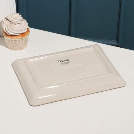 Pearl dish, 23 × 17cm, beige, porcelain-2