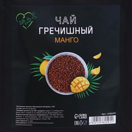 Чай гречишный Life is good с манго, 100 г-2