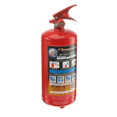 Fire extinguisher powder "Yarpozhinvest" OP-2 (3), ABCE-01 (A)