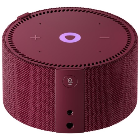 Smart Column "New Yandex Mini Station", Voice Assistant Alice, 10W, with a clock, red-1
