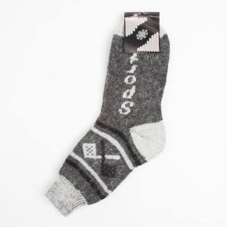 Male wool socks, gray color, size 25-3
