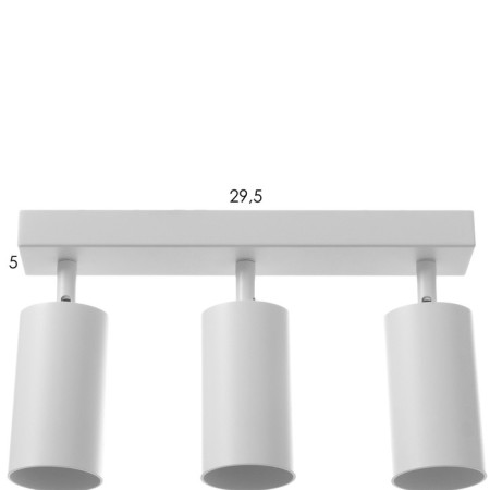 STAS "ETNES" 3XGU10 white 50x6.5x16.5 cm-4