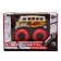Inertial bus Die-Cast Funky Toys, on all-wheel drive with red wheels, 14.5 cm