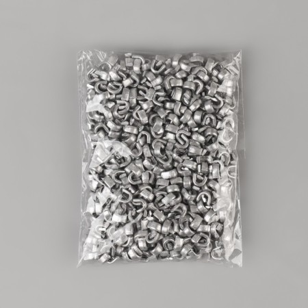 Upper metal limiter for lightning, No. 8, 1000 ± 20 pcs, silver color-1